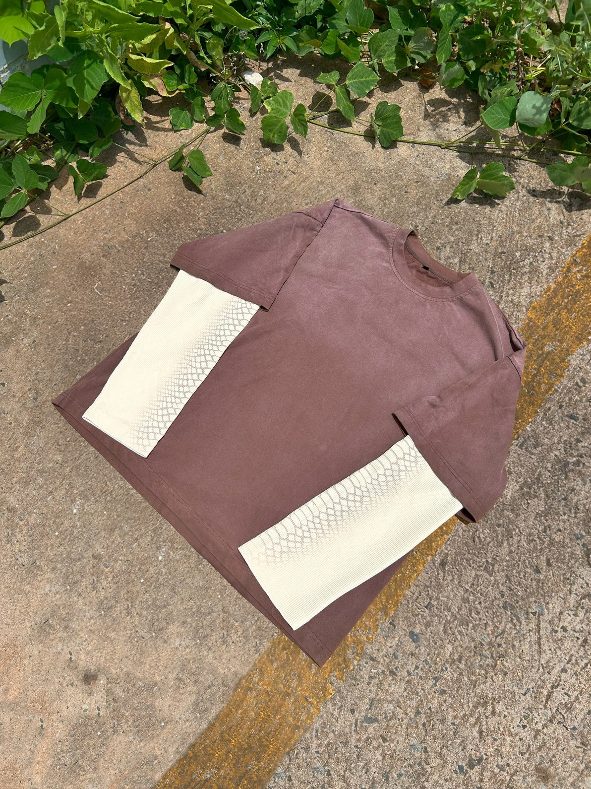 snakeskin double layer: umber brown