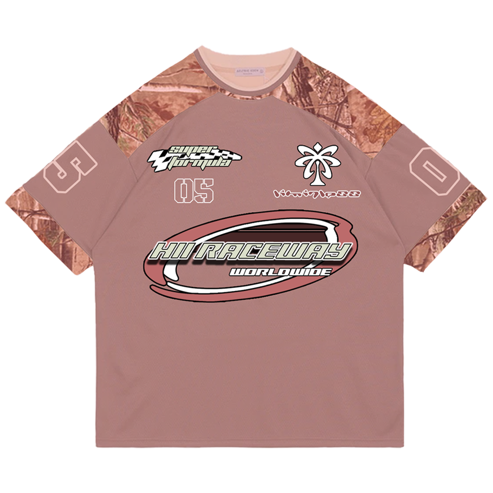 racing tee: pink